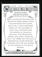 2015 Topps Allen & Ginter #WAS-10 Geocentric Solar System What Once Was Believed