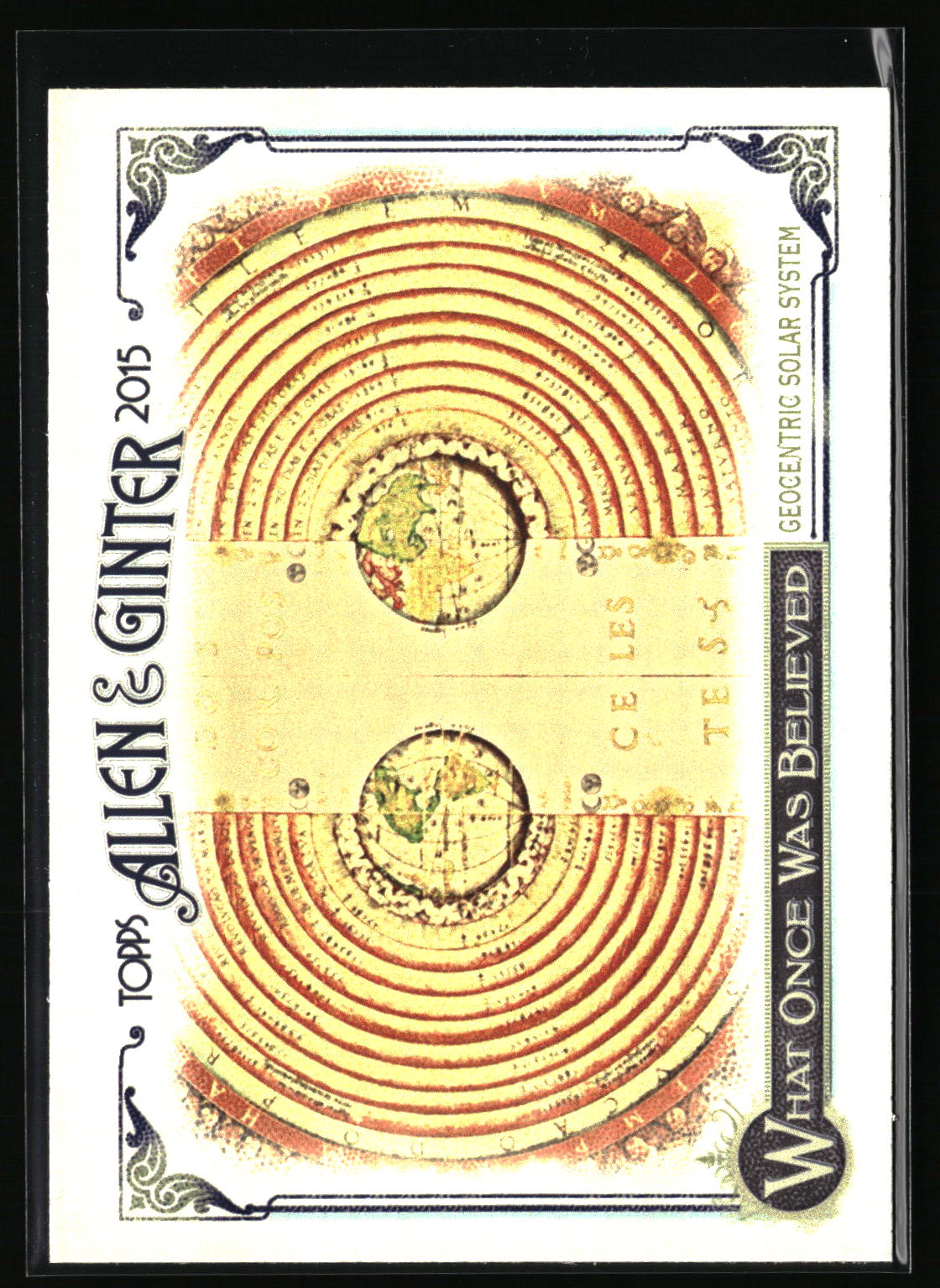2015 Topps Allen & Ginter #WAS-10 Geocentric Solar System What Once Was Believed