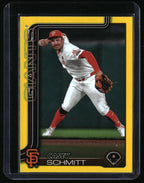 2025 Topps #495 Casey Schmitt Yellow Tinsel