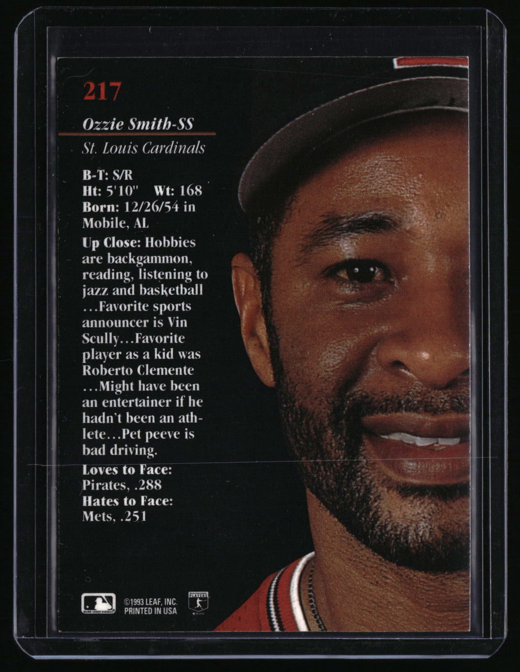 1993 Studio #217 Ozzie Smith