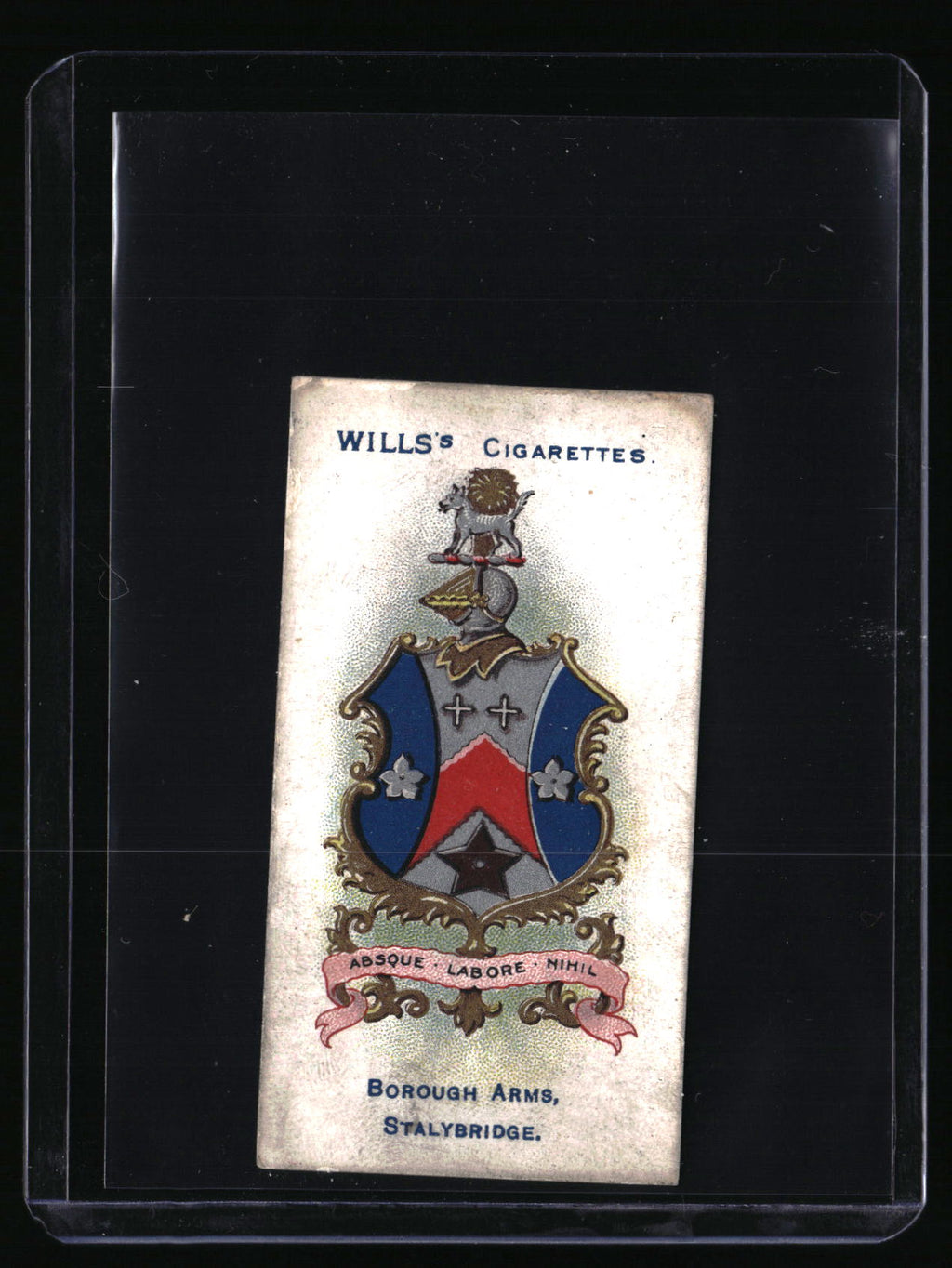 1905 Wills's Cigarettes Borough Arms #114 Stalybridge