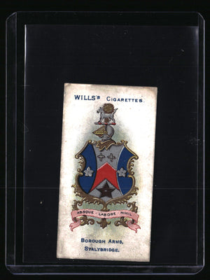 1905 Wills's Cigarettes Borough Arms #114 Stalybridge