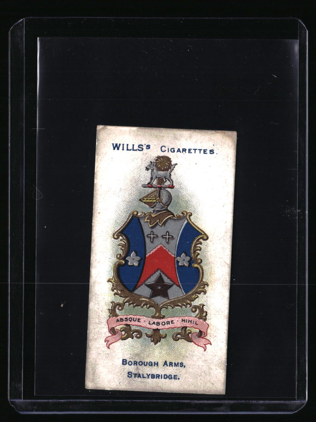 1905 Wills's Cigarettes Borough Arms #114 Stalybridge