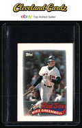 1989 Topps Major League Leaders Minis #48 Mike Greenwell