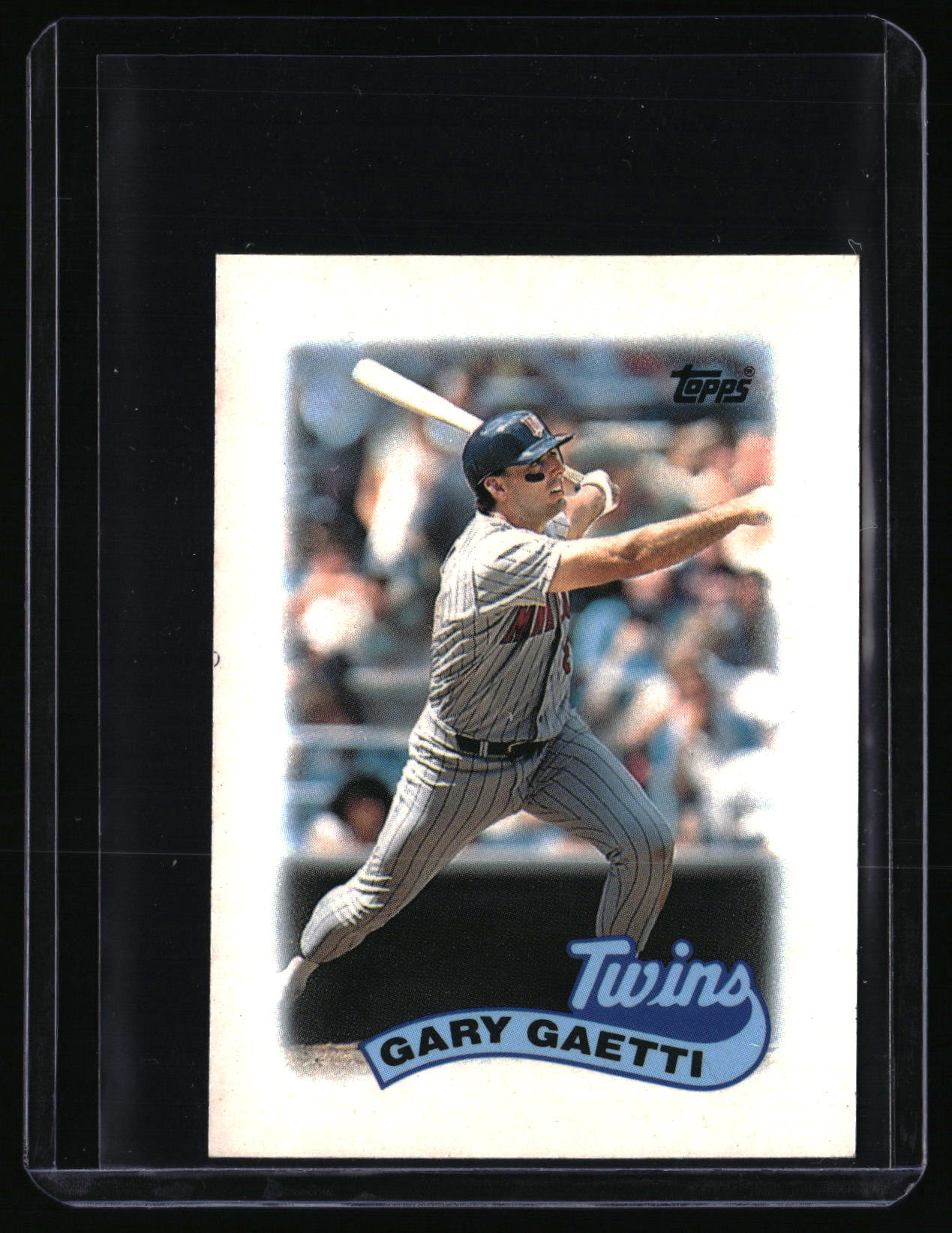 1989 Topps Major League Leaders Minis #61 Gary Gaetti
