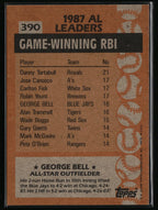 1988 Topps #390 George Bell