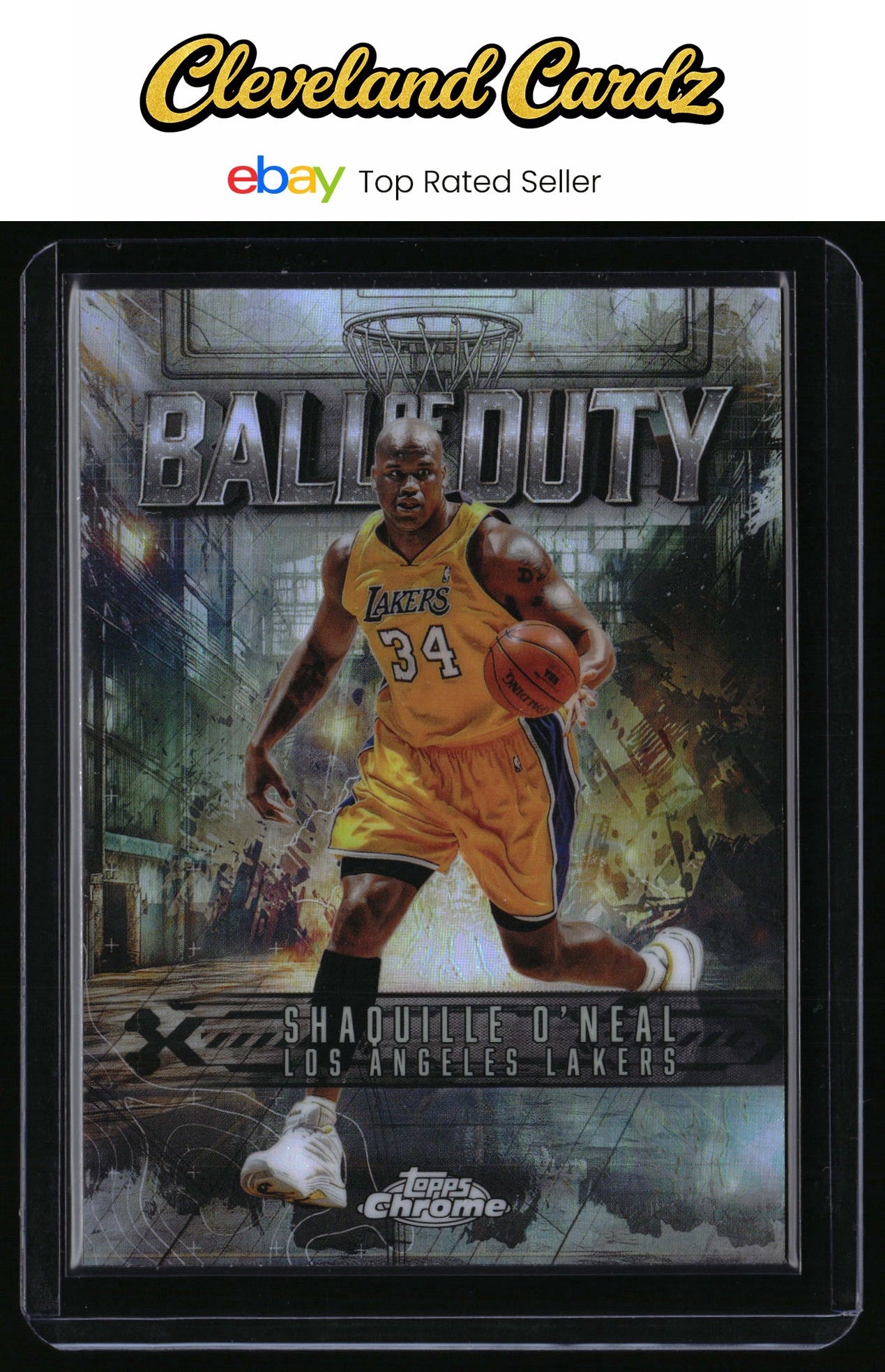 2025-26 Topps Chrome #BD-18 Shaquille O'Neal Ball of Duty Refractor