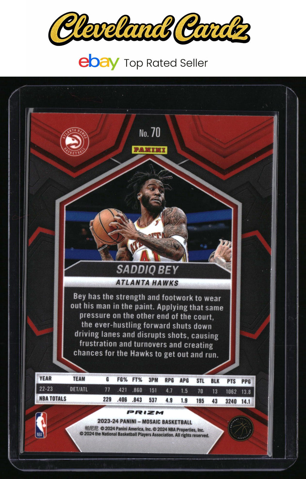 2023-24 Panini Mosaic #70 Saddiq Bey Genesis