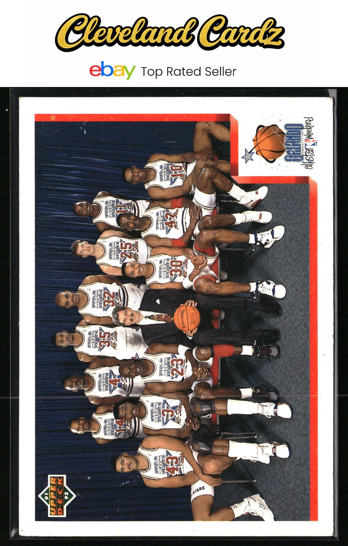 1991-92 Upper Deck #449 1992 NBA East All-Star Checklist