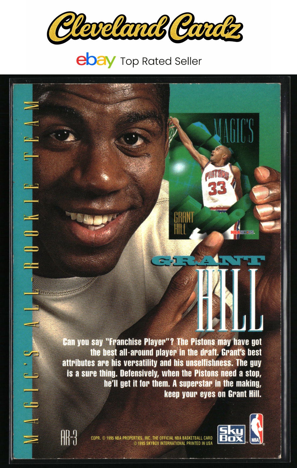 1994-95 Hoops #AR-3 Grant Hill Magic's All-Rookies