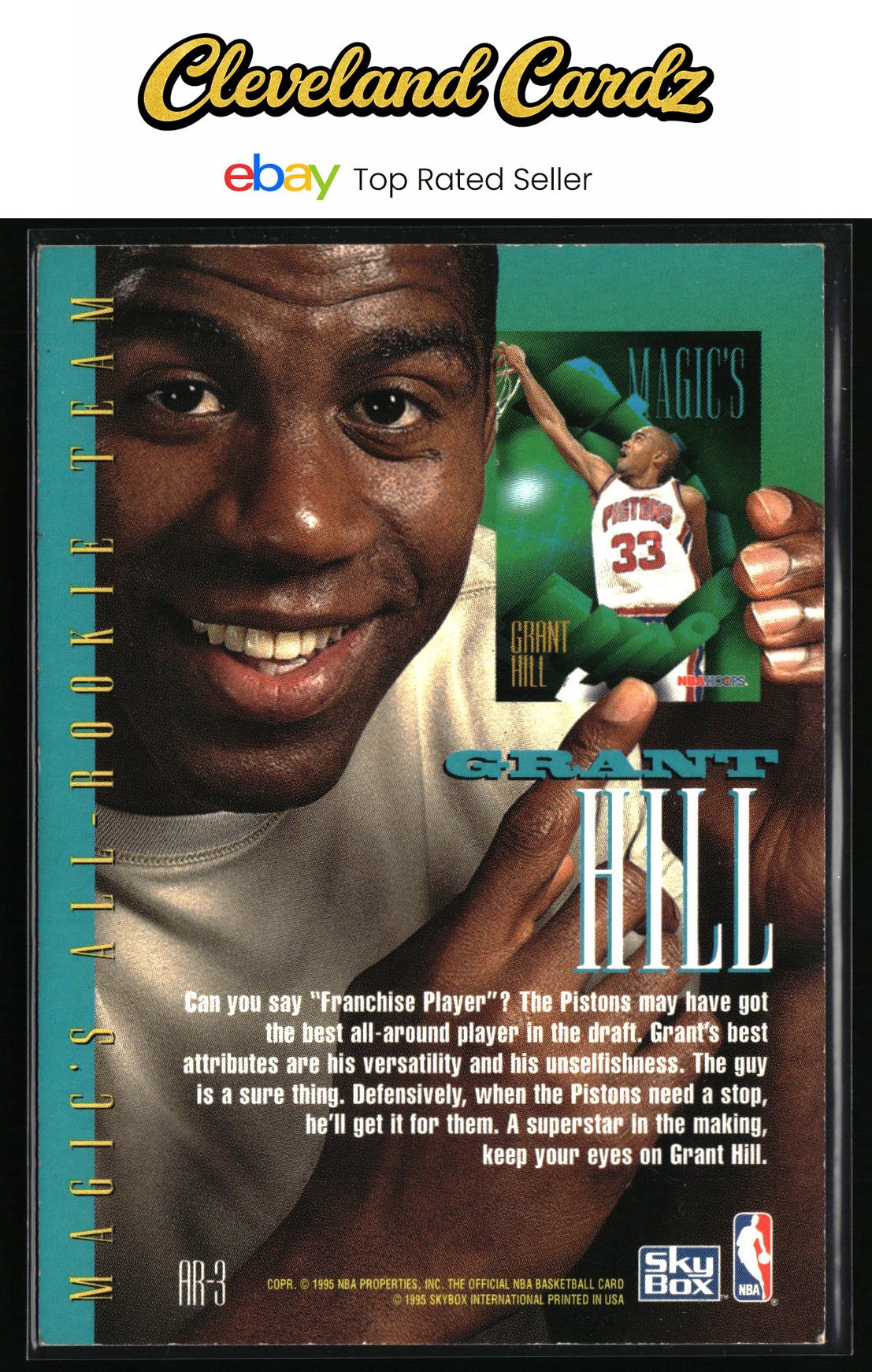 1994-95 Hoops #AR-3 Grant Hill Magic's All-Rookies
