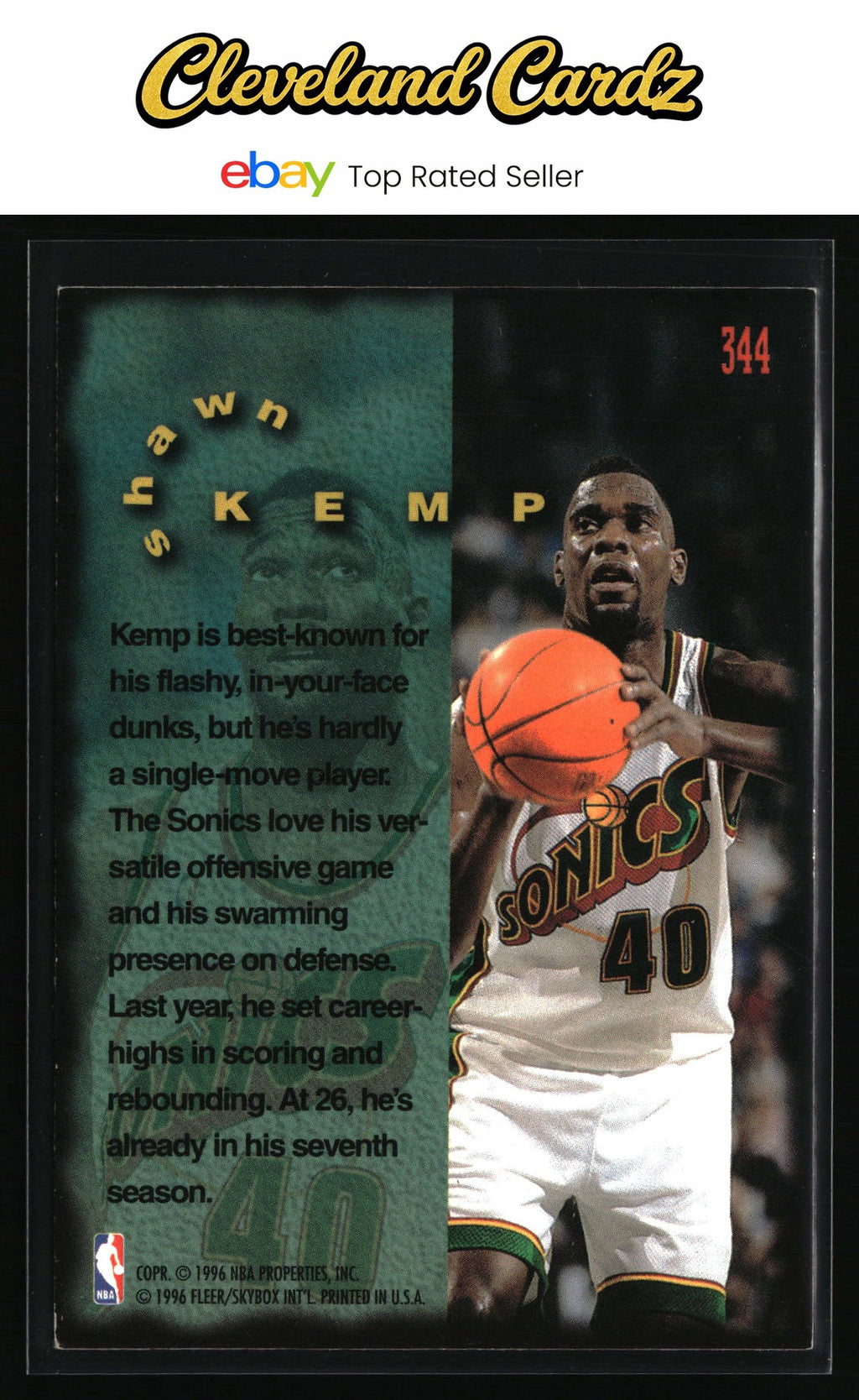 1995-96 Fleer #344 Shawn Kemp