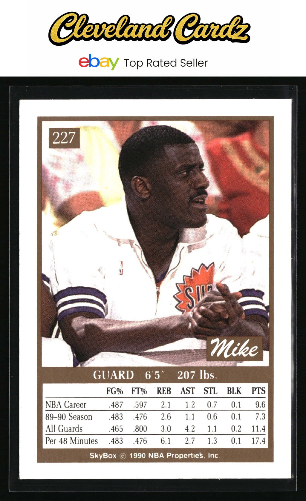 1990-91 SkyBox #227 Mike McGee