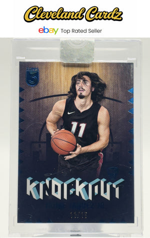 2024 Topps Three #KO-18 Jaime Jaquez Jr. Blue #11/15 JERSEY # MATCH RC
