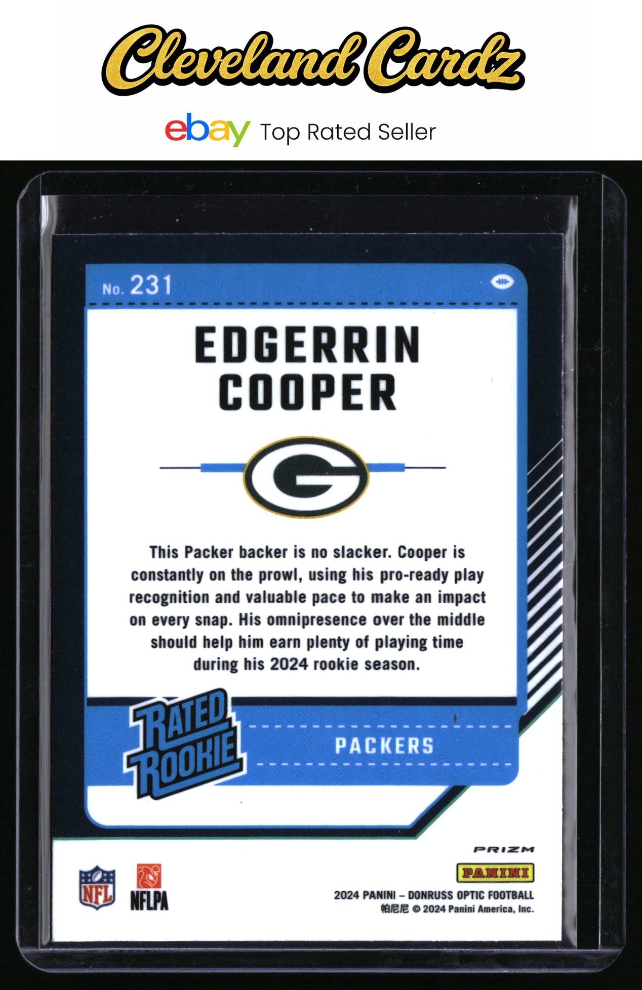 2024 Donruss Optic #231 Edgerrin Cooper Purple Shock