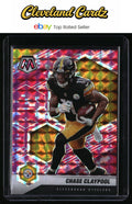 2021 Panini Mosaic #169 Chase Claypool Prizm Camo Pink