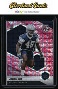 2021 Panini Mosaic #369 Jabril Cox Prizm Camo Pink
