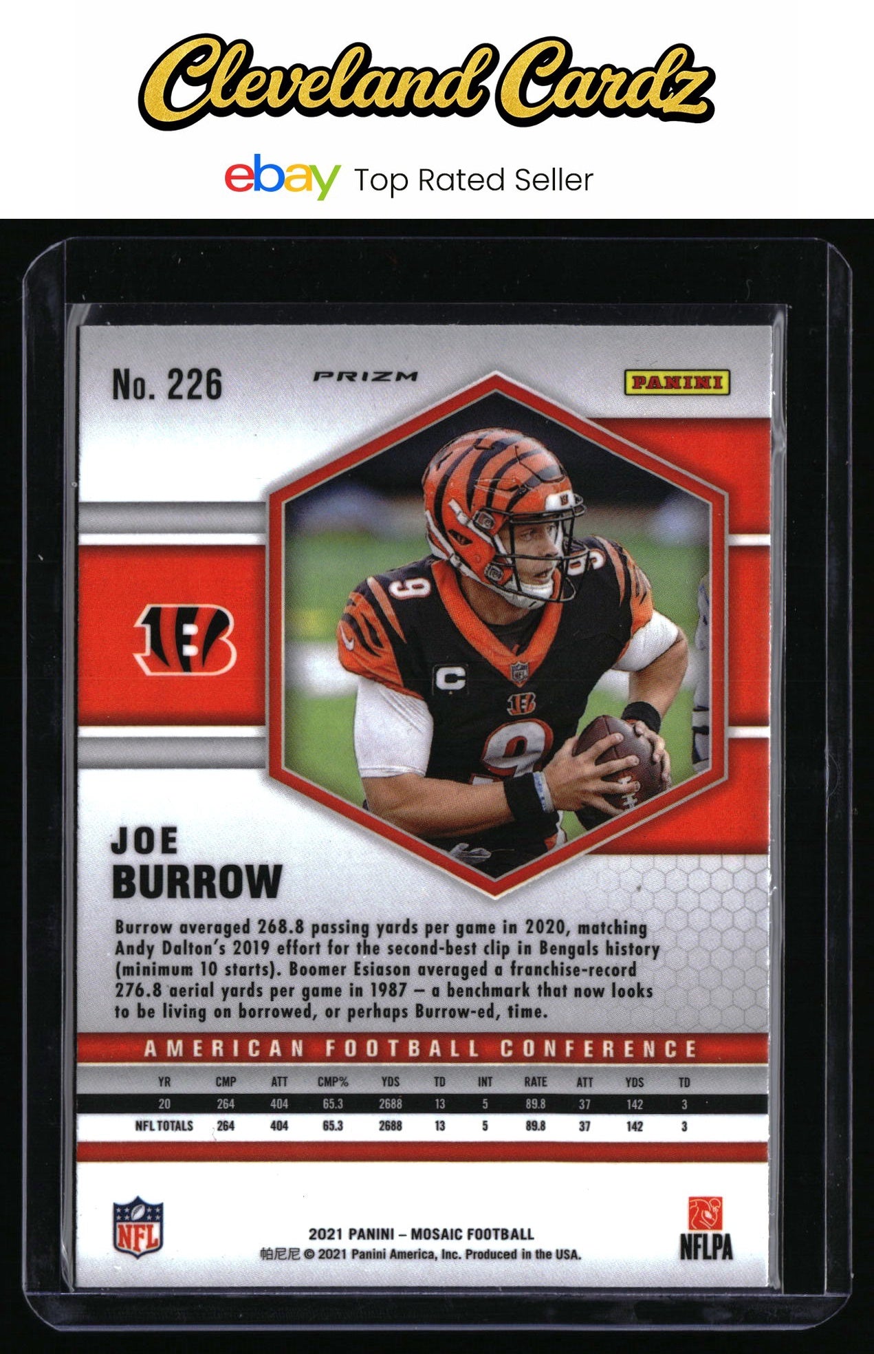 2021 Panini Mosaic - Prizm #226 Joe Burrow