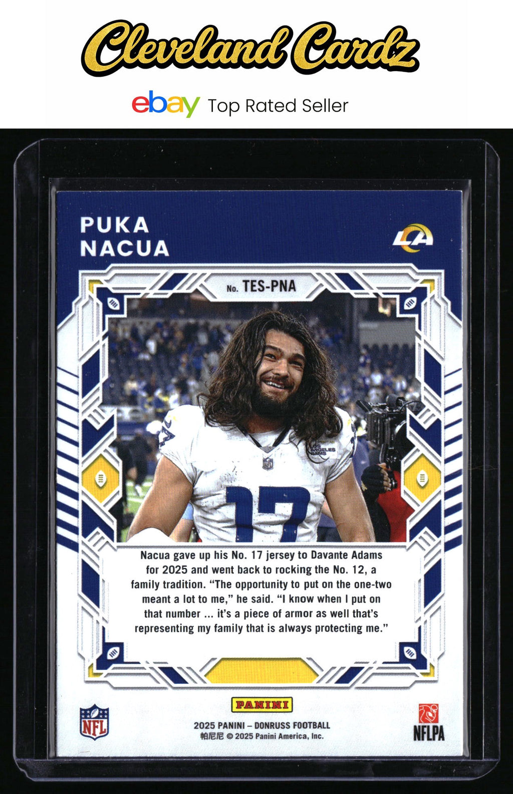 2025 Donruss #TES-PNA Puka Nacua The Elite Series