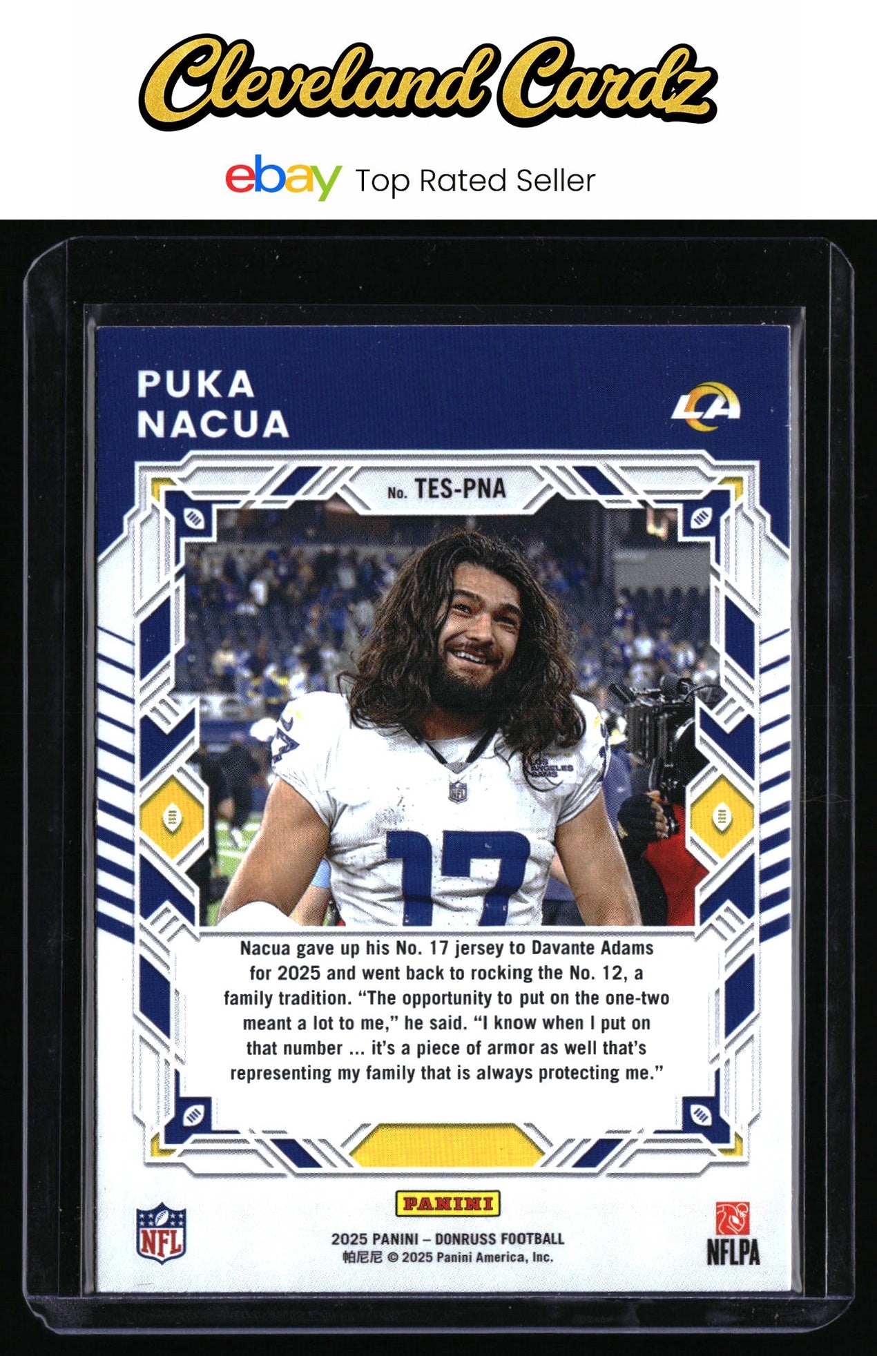 2025 Donruss #TES-PNA Puka Nacua The Elite Series