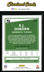 2020 Donruss #252 K.J. Osborn Press Proof Yellow