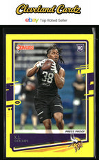 2020 Donruss #252 K.J. Osborn Press Proof Yellow