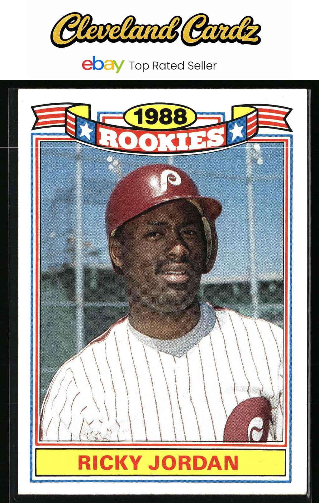1989 Topps #14 Ricky Jordan Glossy Rookies