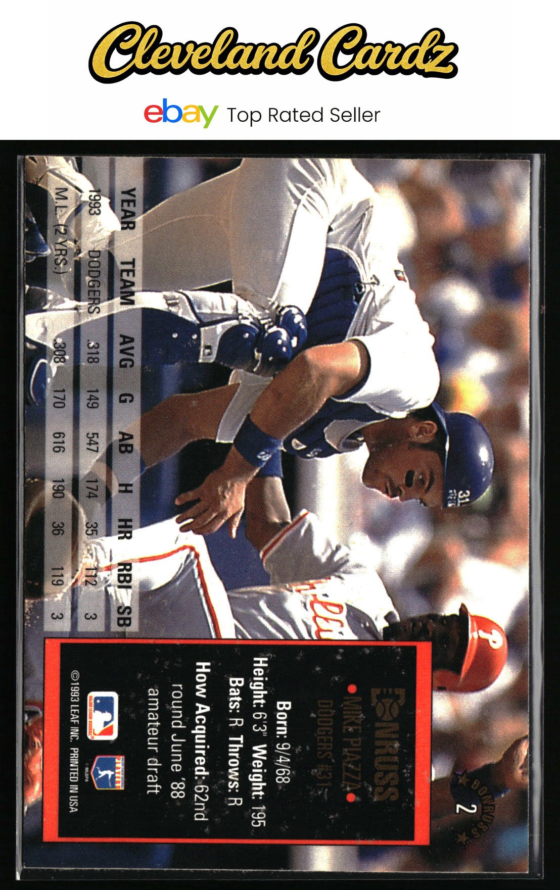 1994 Donruss #2 Mike Piazza