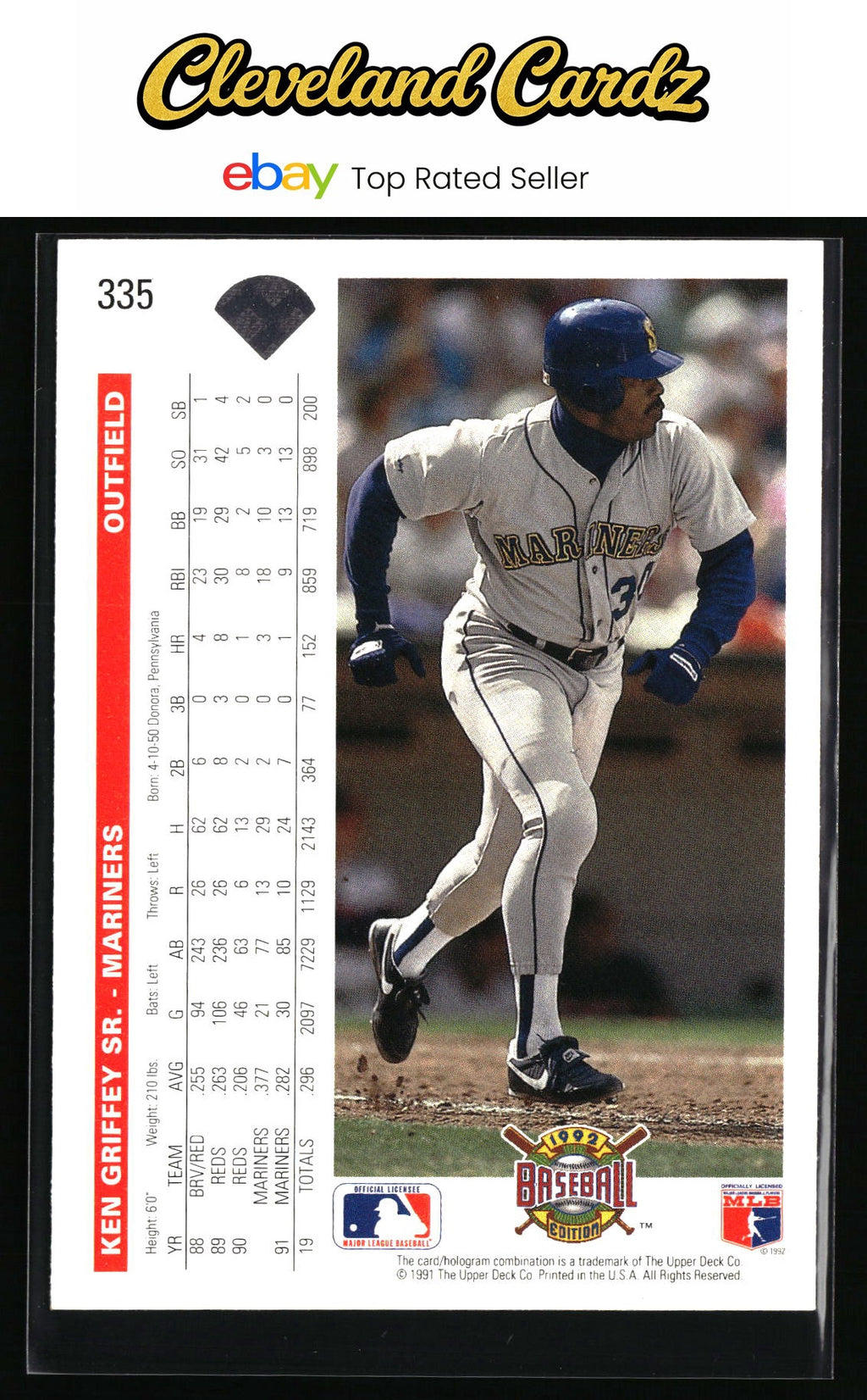 1992 Upper Deck #335 Ken Griffey Sr.