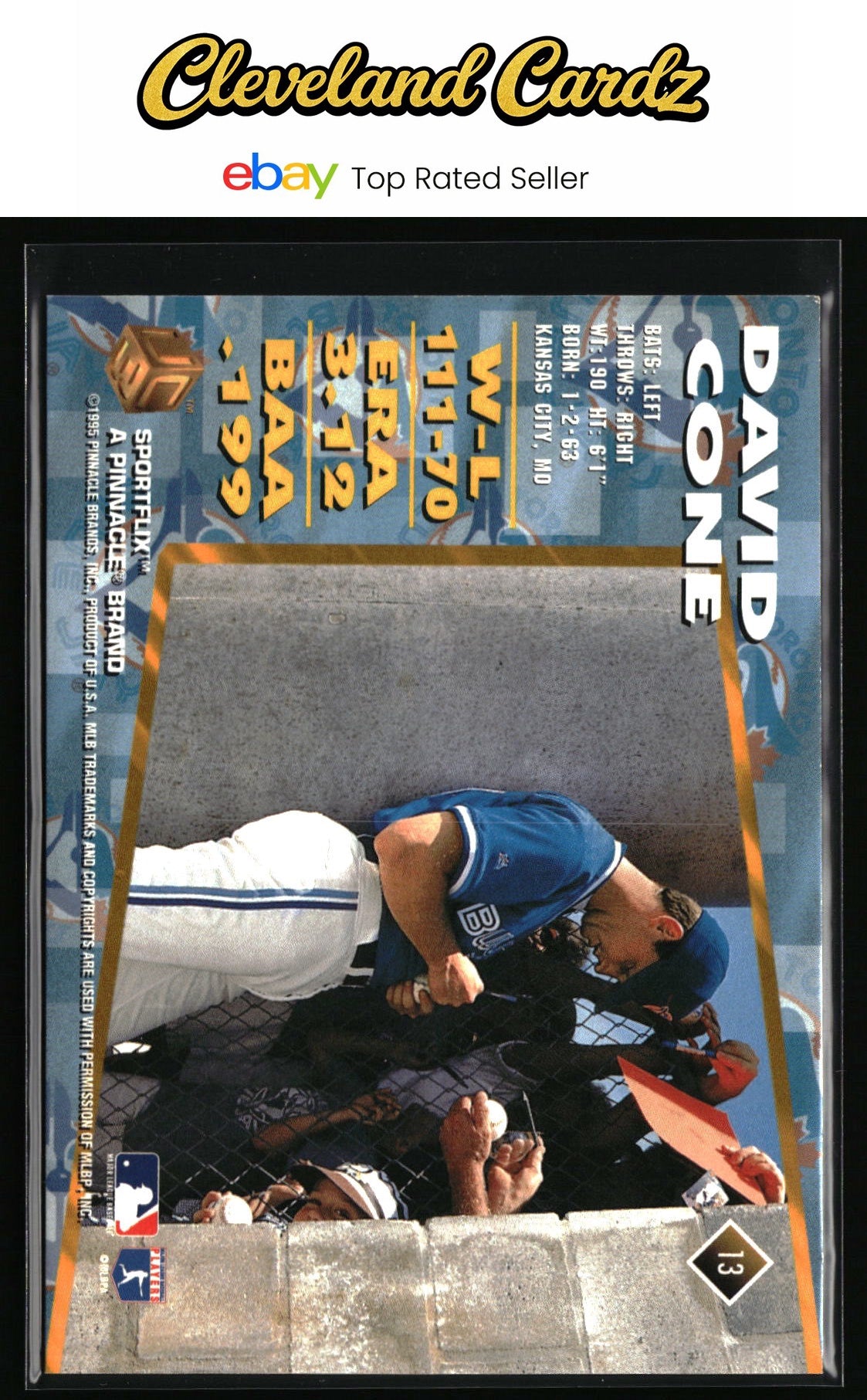 1995 Sportflix UC3 #13 David Cone