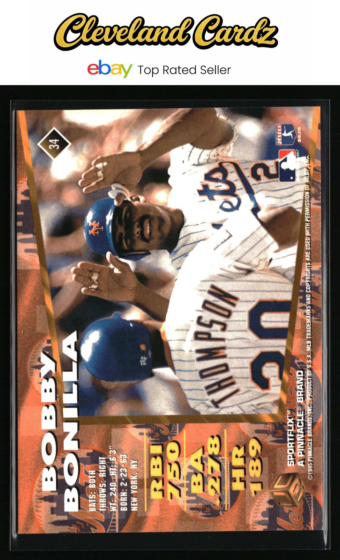 1995 Sportflix UC3 #34 Bobby Bonilla