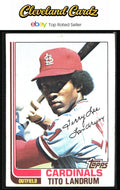 1982 Topps #658 Tito Landrum