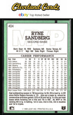 1991 Donruss #404b Ryne Sandberg