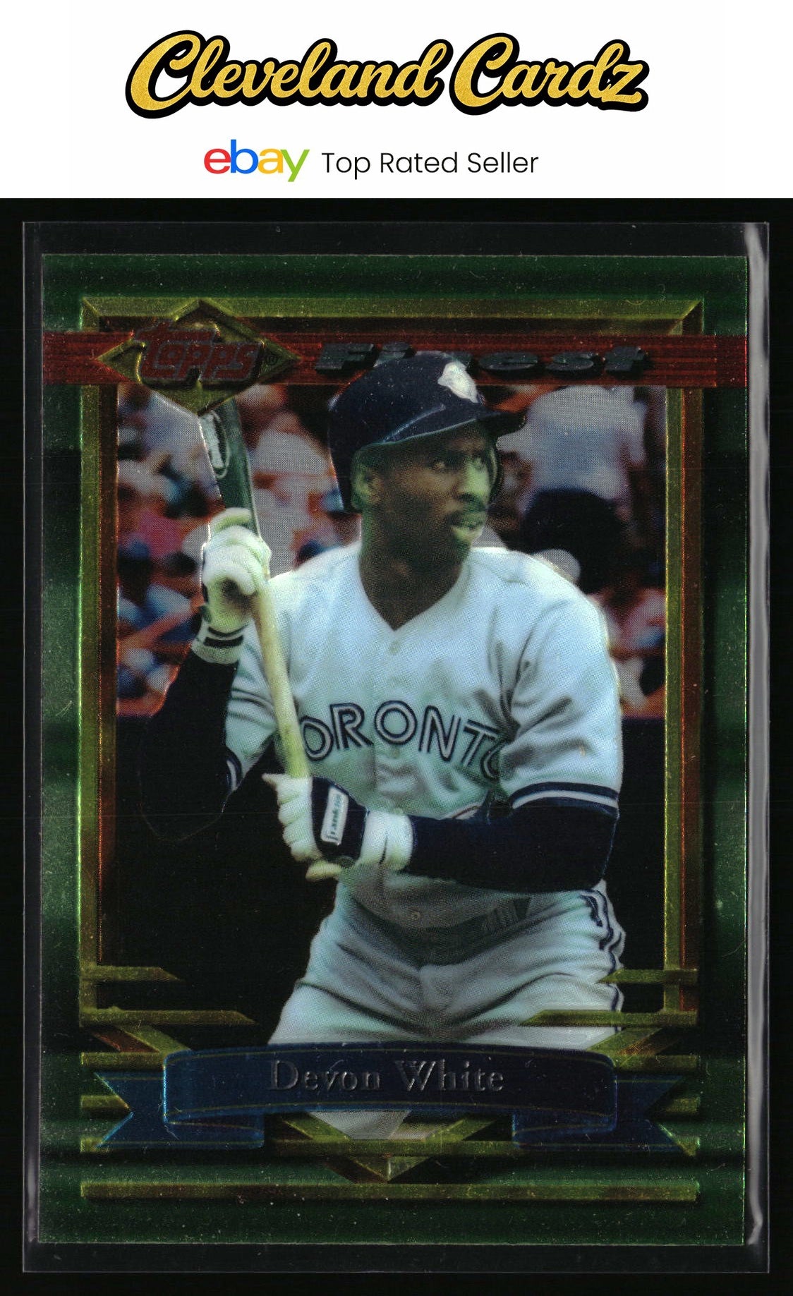 1994 Topps #125 Devon White Finest Preproduction
