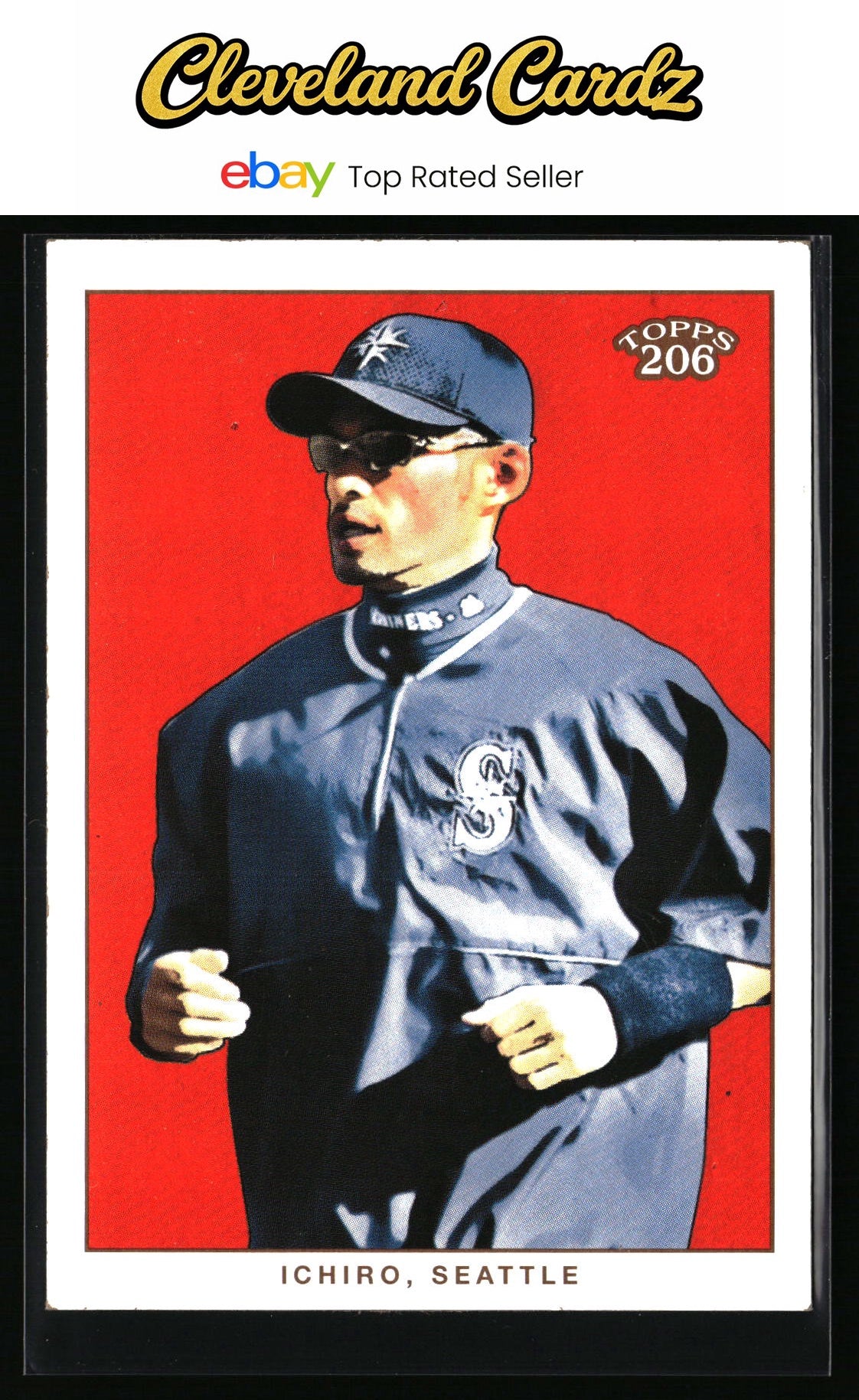 2002 Topps 206 #256a Ichiro Suzuki : blue jersey