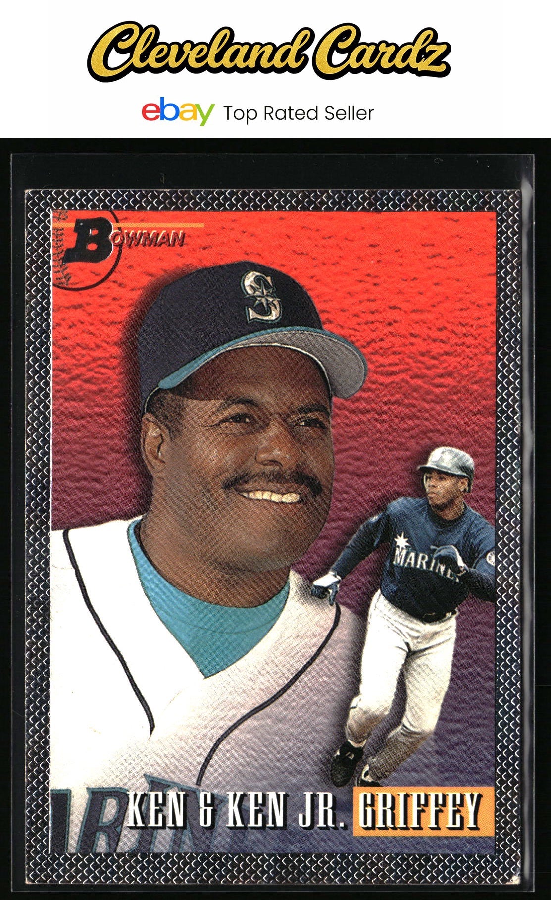 1993 Bowman #703 Ken Griffey / Ken Griffey, Jr. F&S, FOIL