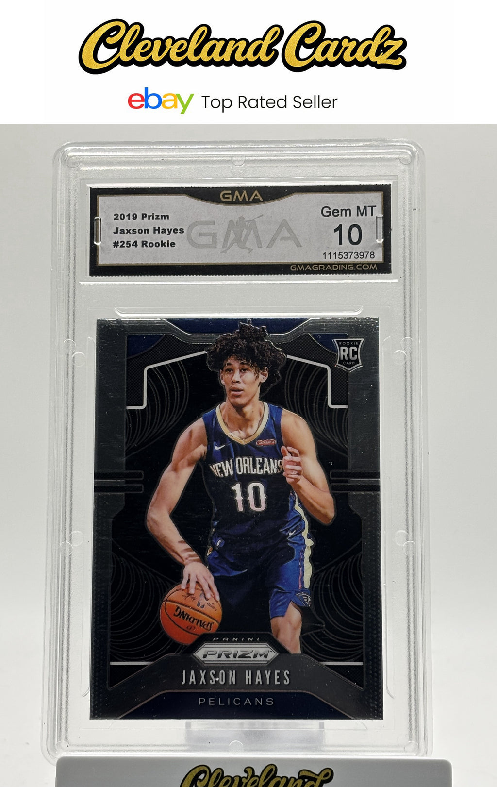2019-20 Panini Prizm #254 Jaxson Hayes GMA 10 RC