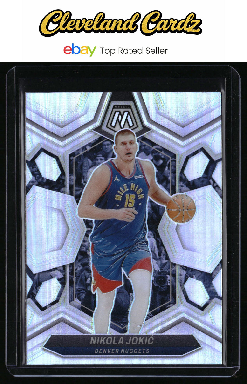 2023-24 Panini Mosaic #47 Nikola Jokic Silver