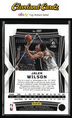 2023-24 Panini Obsidian #197 Jalen Wilson Electric Etch Orange Flood #/99 RC