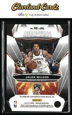 2023-24 Panini #RE-JAL Jalen Wilson Auto Electric Etch Purple Flood /49