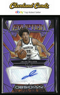 2023-24 Panini #RE-JAL Jalen Wilson Auto Electric Etch Purple Flood /49