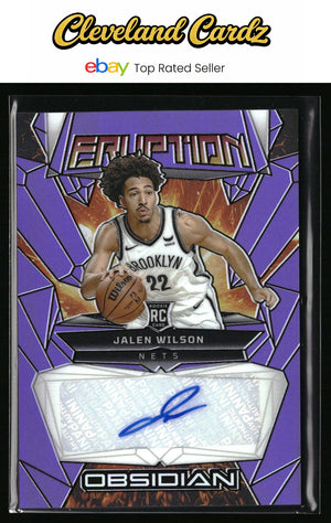 2023-24 Panini #RE-JAL Jalen Wilson Auto Electric Etch Purple Flood /49