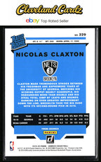2019-20 Donruss #229 Nicolas Claxton RC