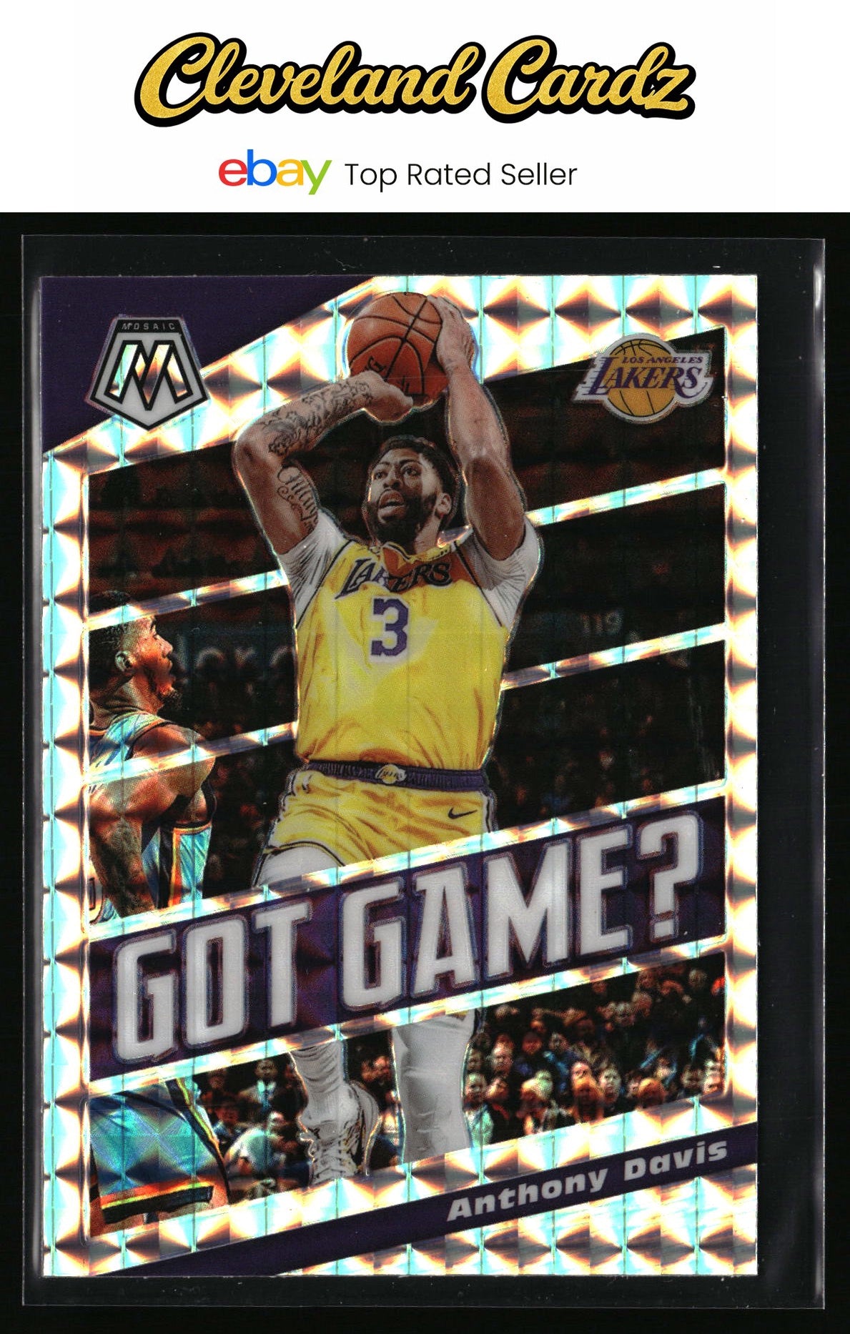 2019-20 Panini Mosaic #6 Anthony Davis Got Game? Silver Mosaic