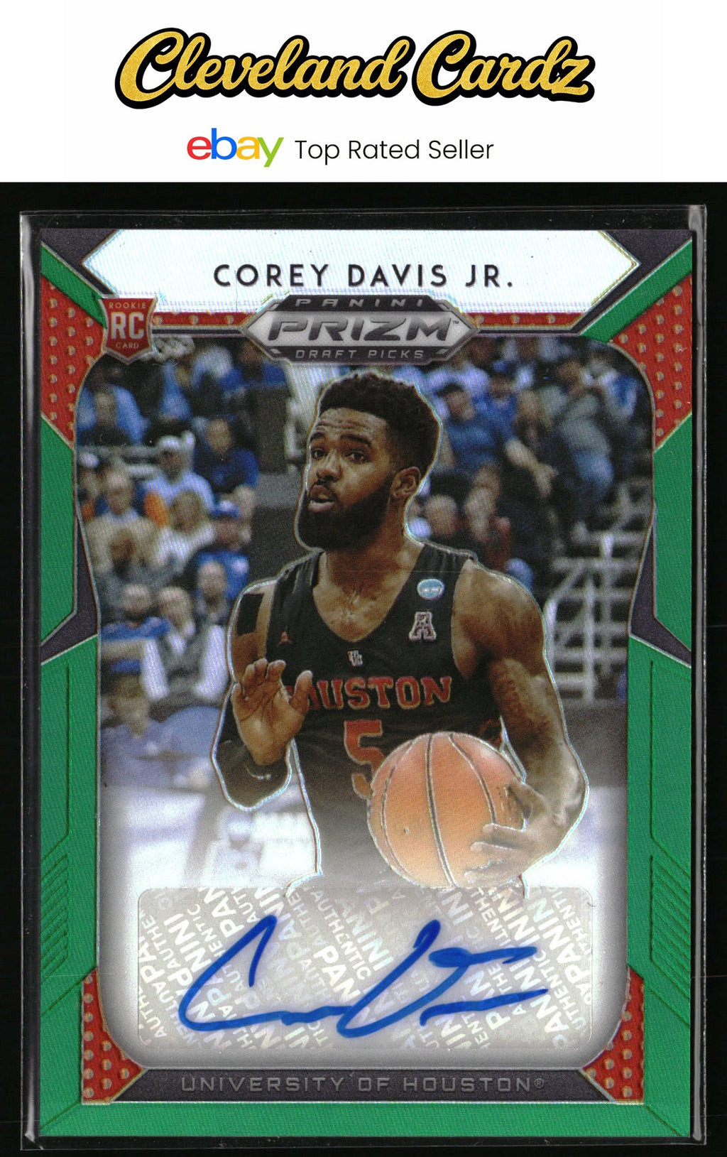 2019 Panini Prizm Draft Picks #109 Corey Davis Jr. Draft Picks Prizms Auto Green