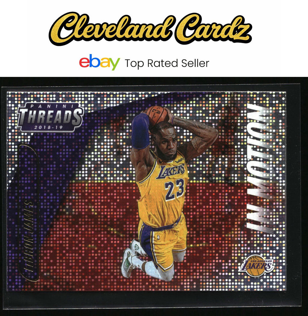 2018-19 Panini Threads #12 LeBron James In Motion Dazzle
