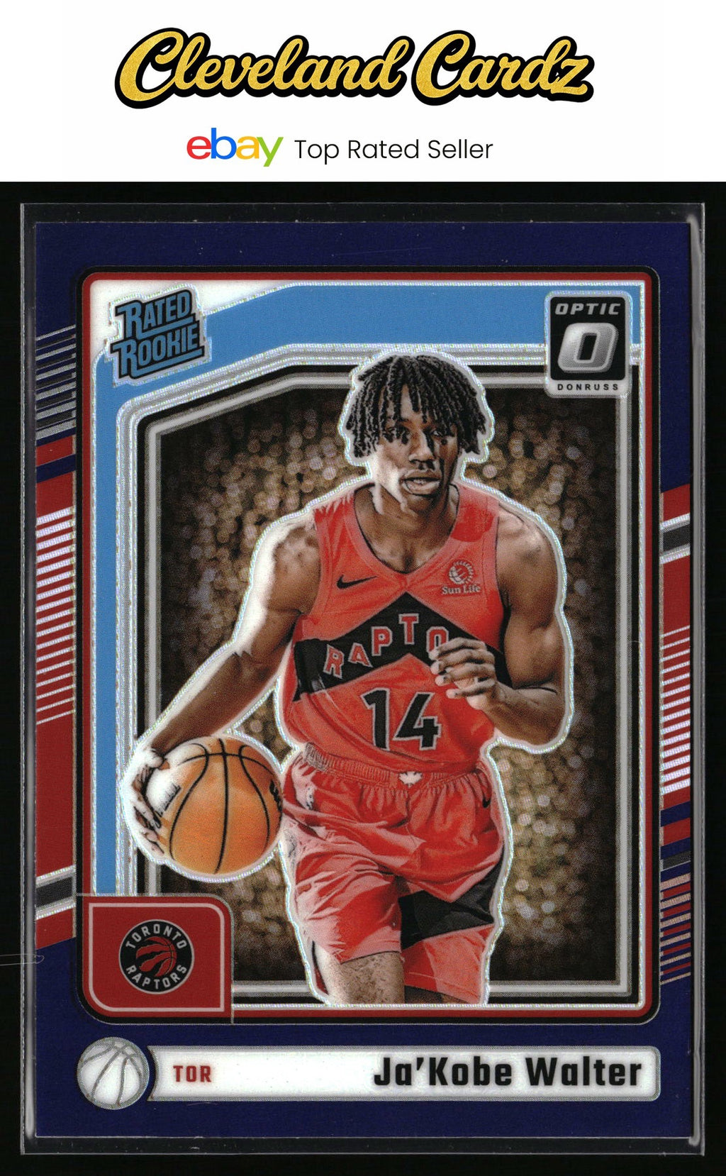 2024-25 Donruss Optic #283 Ja'Kobe Walter Purple RC