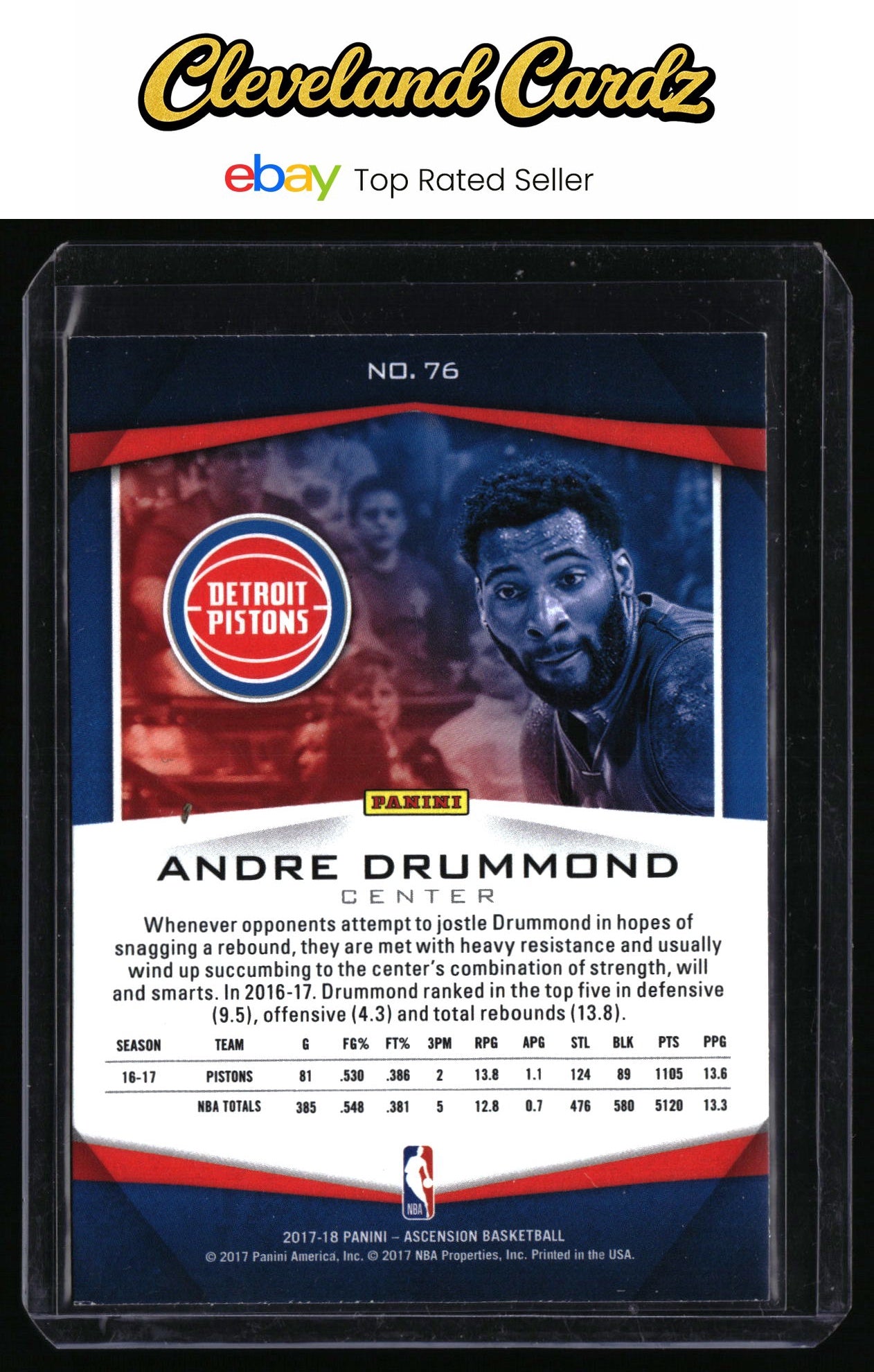 2017-18 Panini Ascension #76 Andre Drummond