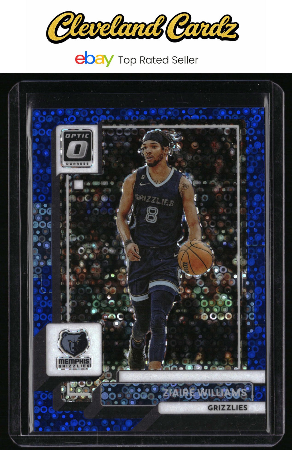 2022-23 Donruss Optic #188 Ziaire Williams Fast Break Blue #/49