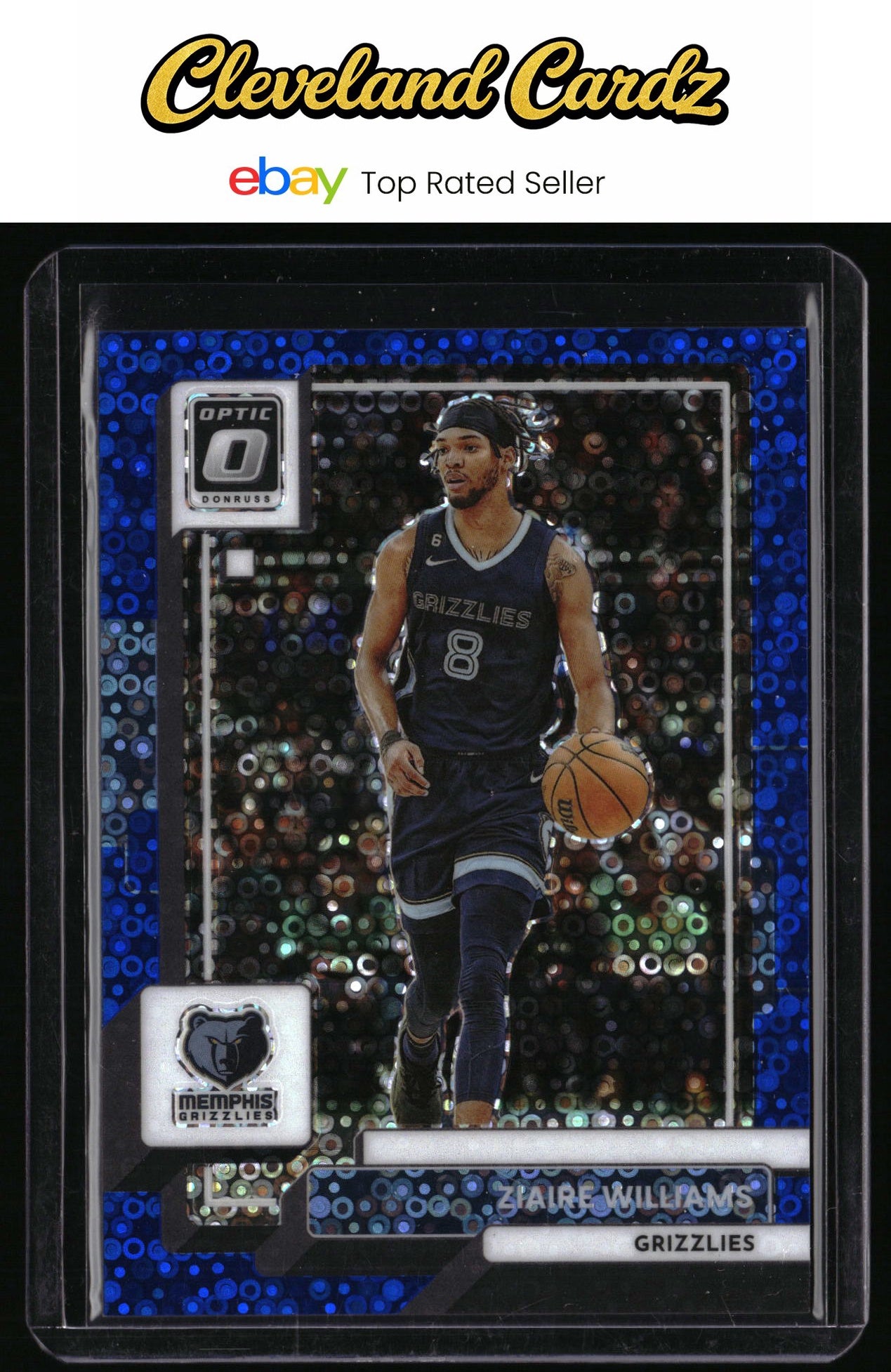 2022-23 Donruss Optic #188 Ziaire Williams Fast Break Blue #/49